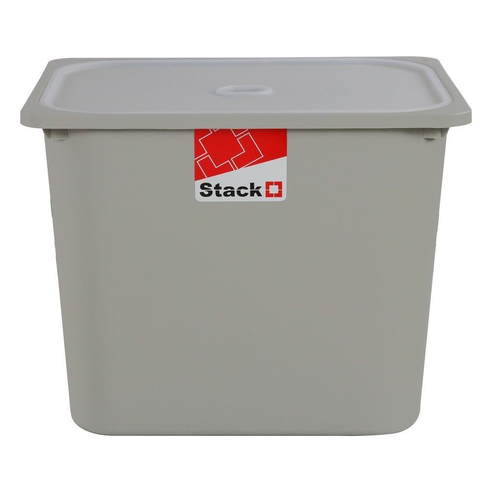 กล่องฝาปิด-stacko-2011c-43x33x34-ซม-สีเทา-กล่องเก็บของอเนกประสงค์แบบมีฝาปิดป้องกันฝุ่นละออง-สามารถวางซ้อนกันได้-เพื่อเพ