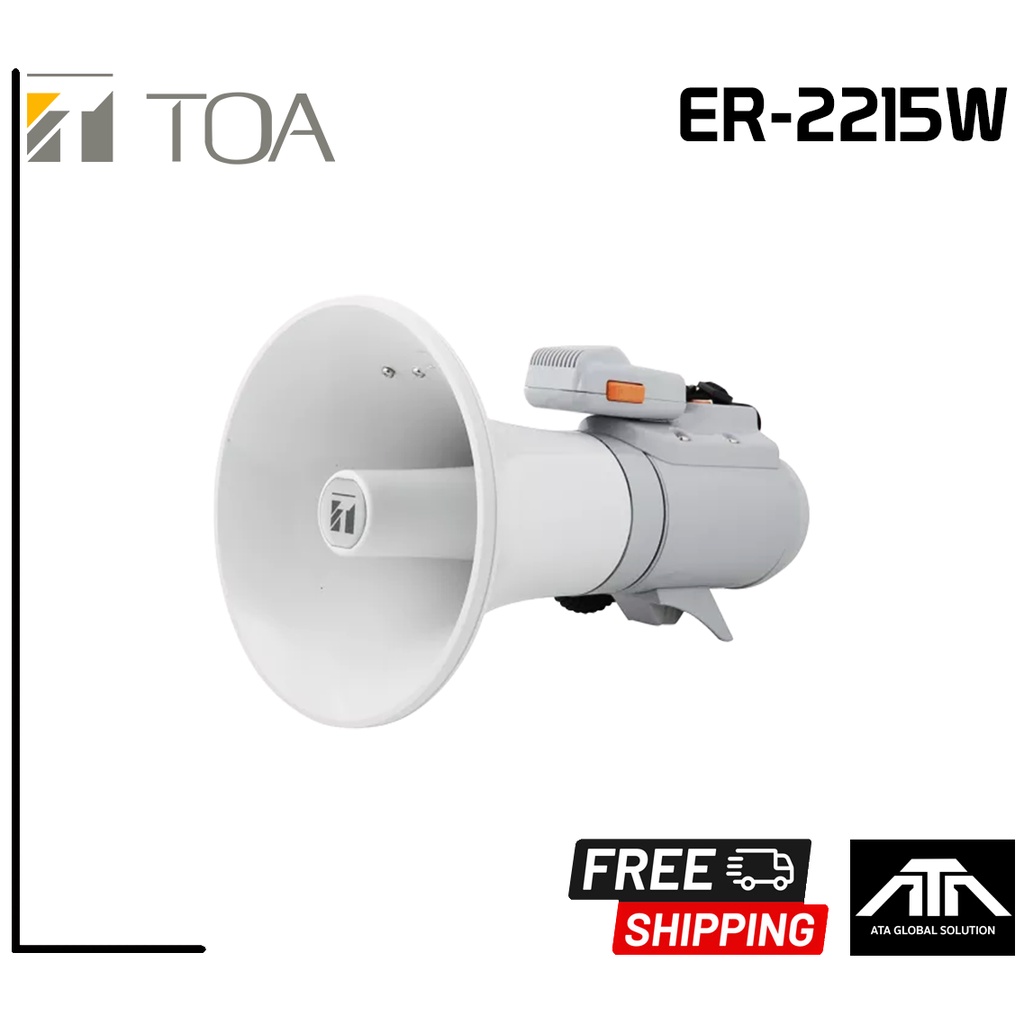 toa-er-2215w-โทรโข่งแบบสะพายไหล่-ขนาด-15-วัตต์-โทรโข่งใช้งานสนาม-โทรโข่งสะพายไหล่-โทรโข่งtoa-er-2215w-er2215w