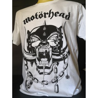 เสื้อวงนำเข้า Motörhead Lemmy Kilmister Warpig Logo Hardrock Punk Hardcore Heavy Speed Metal Rock n Roll Retro Style V