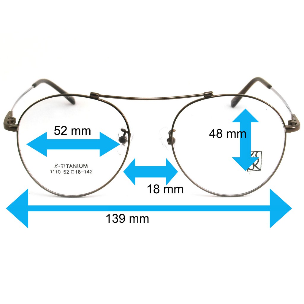 titanium-100-แว่นตา-รุ่น-1110-สีน้ำตาล-กรอบเต็ม-ขาข้อต่อ-วัสดุ-ไทเทเนียม-สำหรับตัดเลนส์-กรอบแว่นตา-eyeglasses