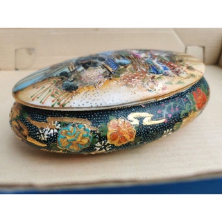 ถ้วยกระเบื้อง ลงยา  ถ้วยกระเบื้องลงยา งานจีน Vintage Chinese handpaint Royal Satsuma porcelain bowl