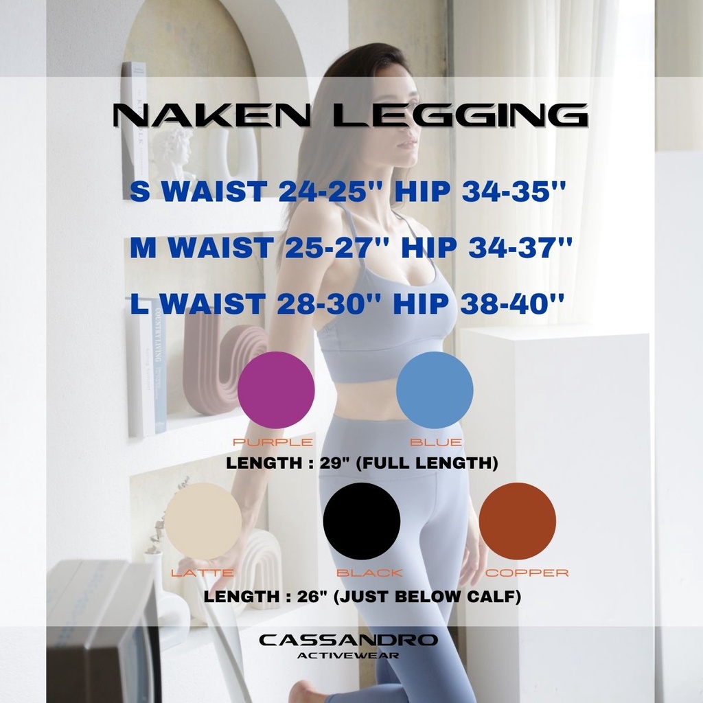 cassandro-กางเกงออกกำลังกาย-กางเกงโยคะ-extra-high-rise-legging-ผ้า-naken-legging-only