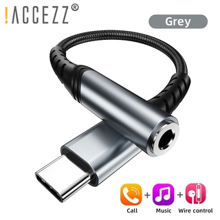 Accezz UAB C DAC 3.5 มม. อะแดปเตอร์เสียงดิจิทัล อะแดปเตอร์หูฟัง สําหรับ Xiaomi Huawei Type-C Phone Converter