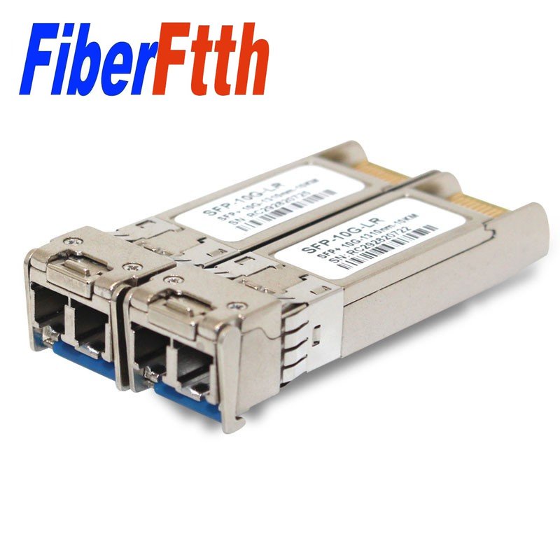 โมดูลตัวรับส่งสัญญาณไฟเบอร์ออปติก 10G SFP 10G SM LC พร้อมสวิตช์หลายตัว ...