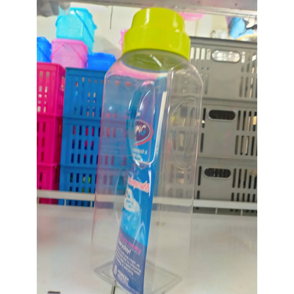 ขวดน้ำแช่ตู้เย็นเกรดเอpioneer-แพ็ค-3-ใบราคา-85บาท-ทรงเหลี่ยม