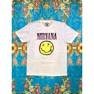 ผ้าฝ้าย 100%🎸NIRVANA  เสื้อวง Nirvana สินค้านำเข้า ลิขสิทธิ์แท้S-3XL