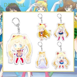 Darnell พวงกุญแจอะคริลิค สองด้าน ลายการ์ตูนอนิเมะ Mamoru Sailor Moon น่ารัก ทนทาน สําหรับห้อยกระเป๋า