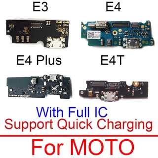 แจ็คชาร์จ Usb สําหรับ Mototrola Moto E3/E4 Xt1762 Xt1772 / E4T Xt1766 / E4 Plus Usb พอร์ตเชื่อมต่อไมค์