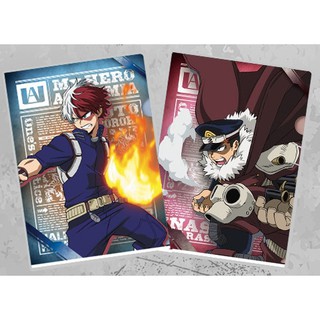 [แฟ้มคู่] Ichiban Kuji My Hero Academia Fighting Heroes feat. Ones Justice Clear File - Todoroki &amp; Yoarashi Inasa