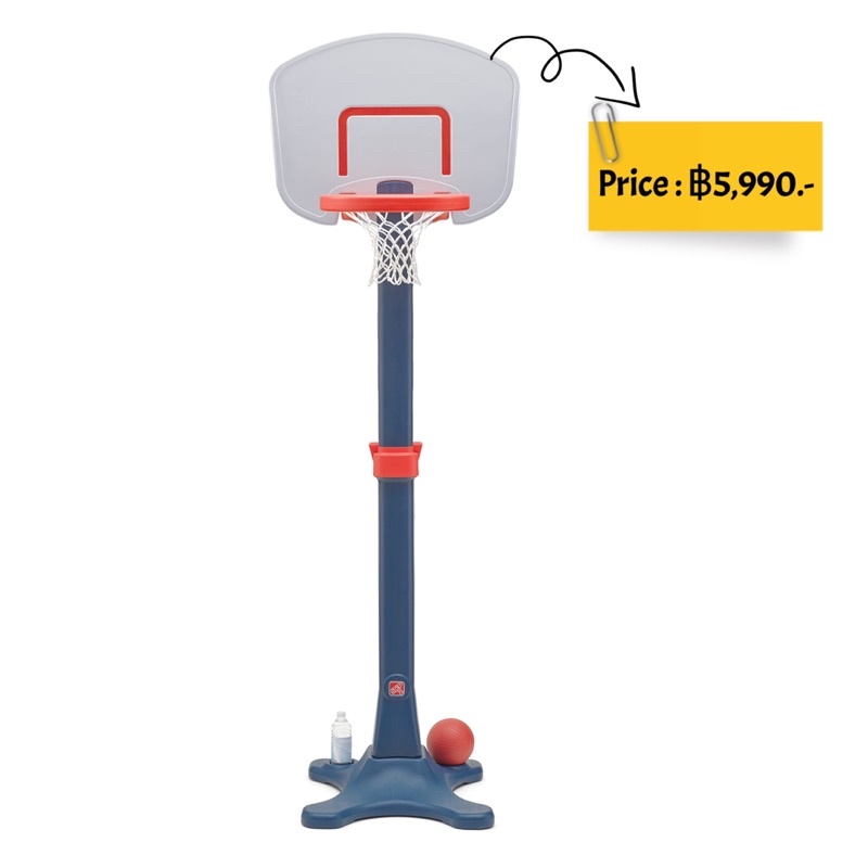 แป้นบาสสำหรับเด็กโต-ยี่ห้อ-step2-shootin-hoops-pro-basketball-set