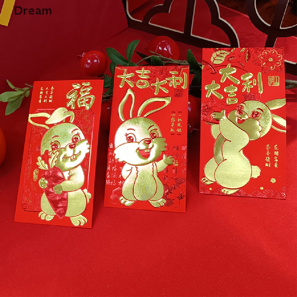 lt-dream-gt-6-ชิ้น-การ์ตูน-เด็ก-บรรจุเงิน-กระเป๋าซองจดหมาย-สีแดง-เทศกาลฤดูใบไม้ผลิ-hongbao-ลดราคา