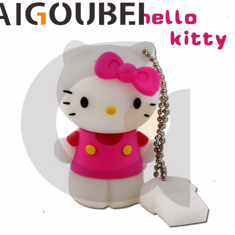 ภาพสินค้าแฟลชไดรฟ์ USB 2.0 Hello Kitty น่ารัก cat 1GB 2GB 4GB 8GB 16GB 32GB 64GB 128GB เมมโมรี่สติ๊ก 5 สี COD จากร้าน jianmostory.th บน Shopee ภาพที่ 2