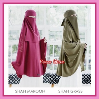 Jilbab Syari Long Khimar โบนัสสัตว์เลี้ยง Niqab Bandana Al Exclusive