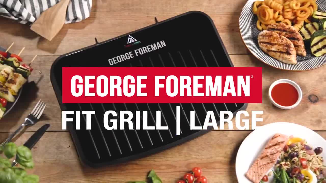 george-foreman-25820-large-fit-grill-เครื่องย่างสเต็กขนาดใหญ่-imported-from-uk-ใช้ไฟไทย-1-best-seller-ลดไขมันได้ถึง-42