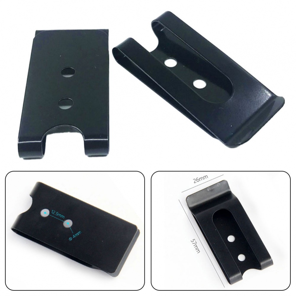 2pc-buckle-clip-holster-sheath-belt-clip-manganese-steel-hook-clasp-for-leather-brand-new