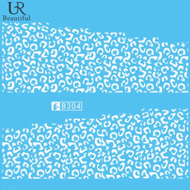 สติกเกอร์ติดเล็บ-สติกเกอร์ตกแต่งเล็บ-แทททูติดเล็บ-แบบลอกลายน้ำ-ลายเสือ