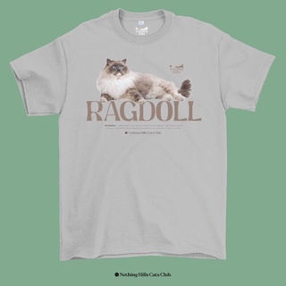 เสื้อยืดลาย RAGDOLL CAT  (แร็กดอลล์) Classic Cotton Unisex by 【Nothing Hills】 ใหม่