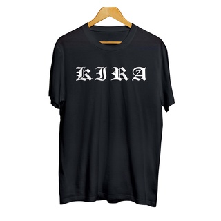 เสื้อยืดใหม่ 2022เสื้อยืด ผ้าฝ้าย 100% พิมพ์ลายอนิเมะ KIRA SYMBOL - DEATHNOTE 30sL XL  XXL 3XL