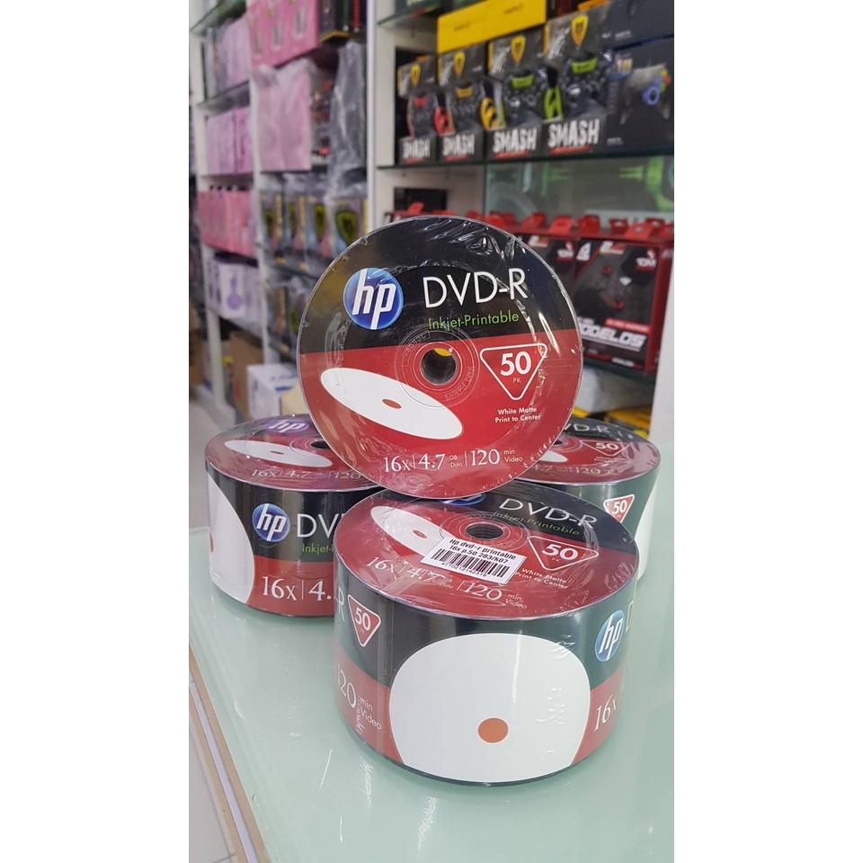 ส่งจากไทย-hp-dvd-แบบปริ๊น-หน้าขาว-ไม่มีลาย-สำหรับพิมพ์-ปริ๊น-dvd-r-แผ่นซีดีเปล่า-แผ่นดีวีดี-เปล่า-printable-50แผ่น-1ลัง