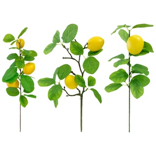 【AG】Simulated Lemon Branch High Simulation Decorative Vivid Artificial Lemon Small Single Branch for Office