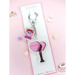 ภาพขนาดย่อของภาพหน้าปกสินค้าBLACKPINK : Keychain + PIN Lightstick + Sticker Fanart จากร้าน idolmylove บน Shopee