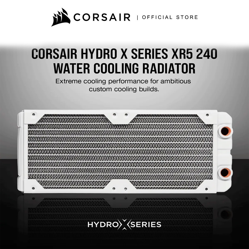 CORSAIR Cooler XR5 240 WATER COOLING RADIATOR WHITE Shopee Thailand