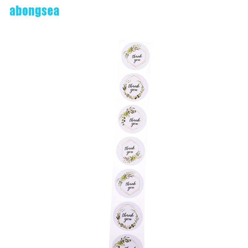 abongsea-สติกเกอร์ฉลาก-thank-you-500-ชิ้น-ม้วน