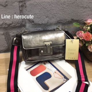 ZARA MULTICOLOURED CROSSBODY BAG ส่งฟรีEMS