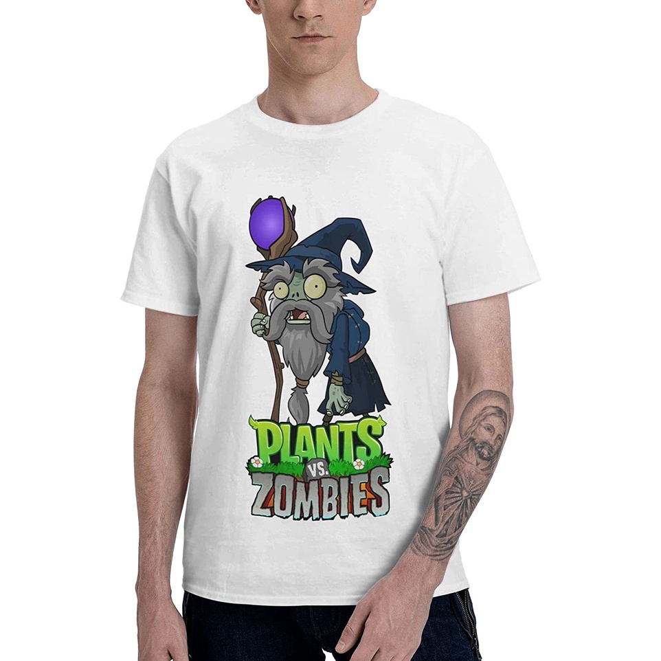 2022-ผ้าฝ้ายคอกลม100-cotton-เสื้อ-ยืด-ผ้า-มัด-ย้อม-rockdsammy-plants-vs-zombies-master-t-shirt-mens-crew-neck-short-sl