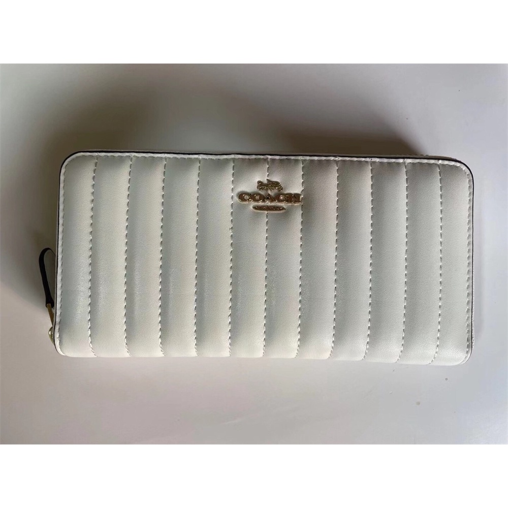 กระเป๋าสตางค์-coach-2855-accordion-zip-with-quilting-women-long-purse-pouch-womens-long-purse