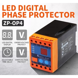 เฟสโปรเทคชั่น ZP-OP4-3P4W เฟสโปรเทคชั่น ป้องกันไฟตกไฟเกิน380VACสินค้าใหม่ พร้อมส่ง