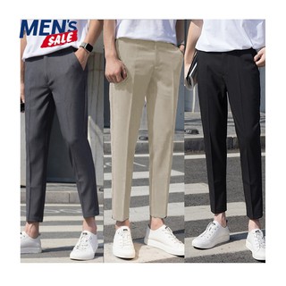 ภาพหน้าปกสินค้า🔥มีโค้ดลด50%🔥 กางเกงสแลคขายาว ขาเต่อ ทรงเข้ารูป สไตล์เกาหลี เนื้อผ้าดี 3 สี ที่เกี่ยวข้อง