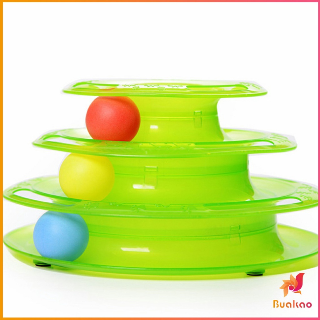 buakao-รางบอล-3-ชั้น-สีสันสดใส-three-tier-play-plate