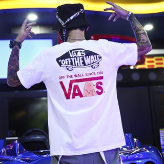 Vans PIUVEY เสื้อยืดแขนสั้น ทรงหลวม แฟชั่นฤดูใบไม้ผลิ และฤดูร้อน สําหรับผู้ชาย