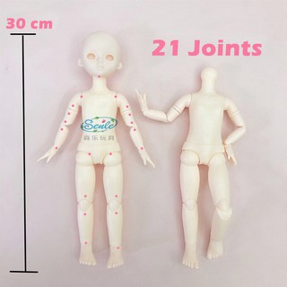 ภาพขนาดย่อของภาพหน้าปกสินค้าชุดตุ๊กตา BJD 1:4 เด็ก ขนาด 30 cm (Fat Body) (ไม่รวมตุ๊กตาและรองเท้า) จากร้าน alicek_shop บน Shopee