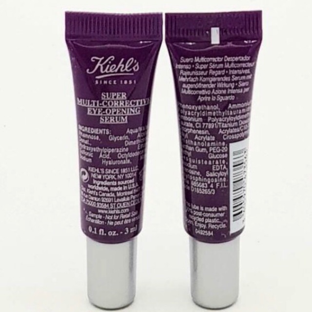 Kiehl's Super MultiCorrective EyeOpening Serum 3ml Shopee Thailand