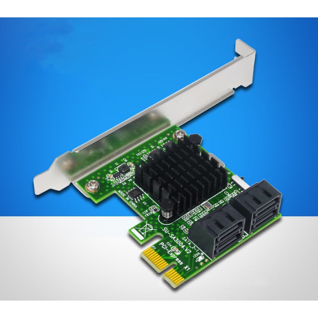 การ์ดเพิ่มช่อง-sata-3-0-pci-e-to-sata3-0-การ์ดเอ็กซ์แพนชัน-4-พอร์ต-สินค้าใหม่-หม้อแปลงไฟ-ส่งเร็ว-ประกัน-cpu2day