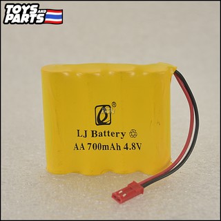 ถ่านชาร์จสำหรับรถไต่หิน 1/18 รถไต่หิน Battery Ni-CD 4.8V. 700 mAh. แบบปลั๊กแดง JST (ร้านคนไทย)