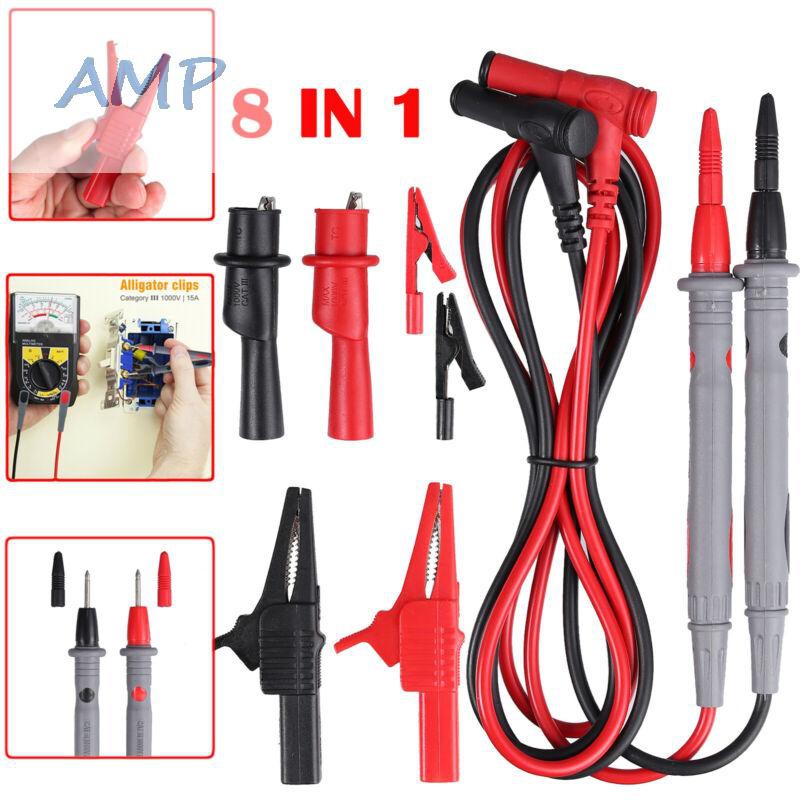 1000v 10A Probe Test Lead Kit คลิปจระเข้สําหรับ Fluke Clamp Multimeter ...