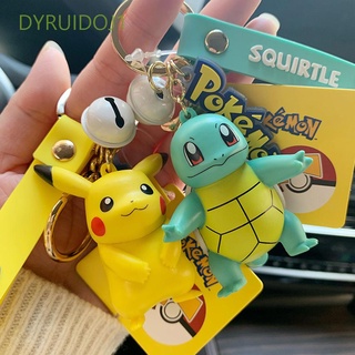 Dyruidoj1 พวงกุญแจจี้พวงกุญแจรูปการ์ตูน Psyduck การ์ตูนโปเกมอน