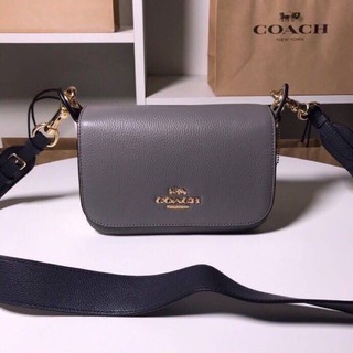 💥Coach COACH SMALL JES MESSENGER WITH SIGNATURE CANVAS STRAP