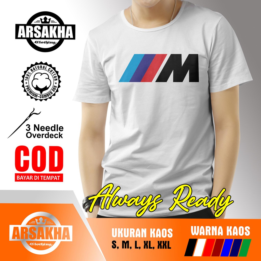 เสื้อยืด-พิมพ์ลายรถยนต์-bmw-m-motorcyclesport-arsakha-สําหรับรถยนต์