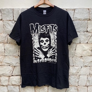 เสื้อยืดพิมพ์ลายแฟชั่นเสื้อวง MISFITS ลิขสิทธิ์แท้ รับประกัน 100% นำเข้าจาก USA