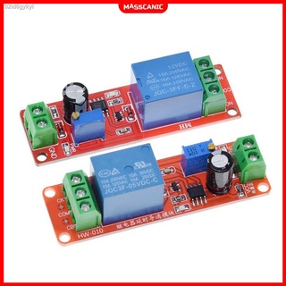 โมดูลรีเลย์หน่วงเวลา 0-10วินาที 5V 12V DC NE555 Delay Timer Switch