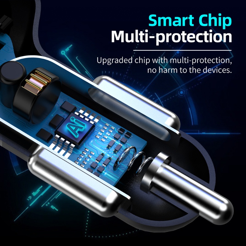 อุปกรณ์ชาร์จโทรศัพท์มือถือ-4-พอร์ต-3-usb-3-0-universal-แบบด่วน-4-พอร์ตสําหรับรถยนต์