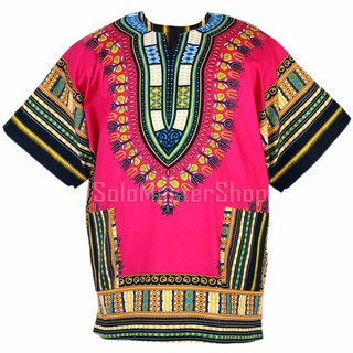 Dashiki African Shirt Cotton Hiphop เสื้อจังโก้ สไตล์โบฮีเมียน ฮิปฮอป ad07p