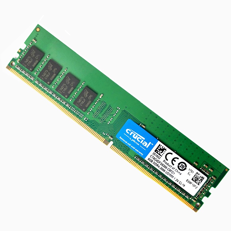 Crucial หน่วยความจําเดสก์ท็อป DDR4 4GB 8GB 16GB DDR4 2133MHz 2400MHz ...