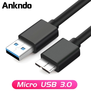 สินค้า Ankndo สายUSB 3.0 TO Micro B สำหรับ External Hard Drive HDD 1M