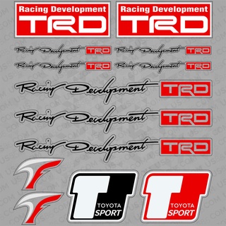 สติกเกอร์โลโก้ TRD Sport 13 แบบ สําหรับตกแต่งรถยนต์ Toyota