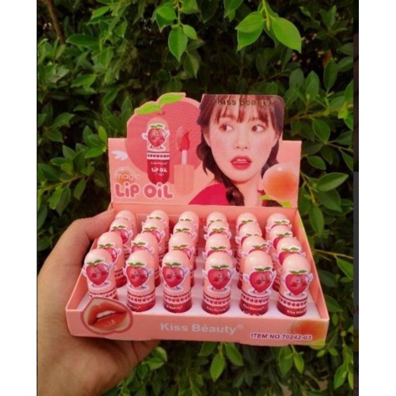 ภาพหน้าปกสินค้าLip gloss Kiss beauty ลิปกลอสเนื้อออยล์